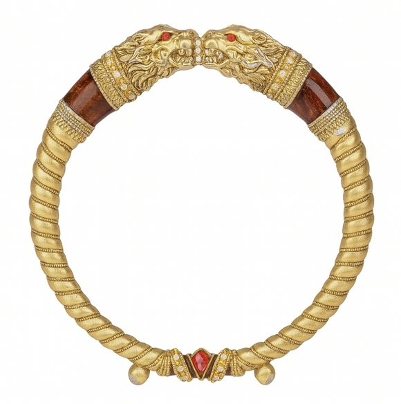 Regal Gold and Brown Lion Head Picture Frame - Picture 10 of 11